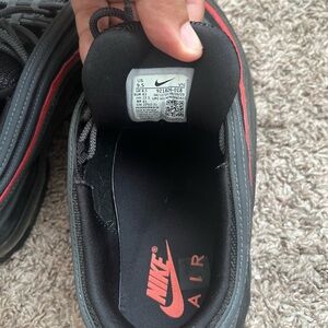 Nike Air Black and Red Athletic Shoes